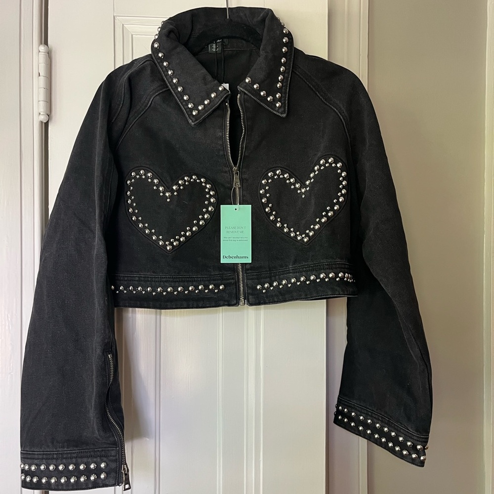 Nastygal Cropped Studded Jacket